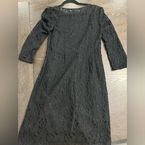 Beautiful Black Long Sleeve Lace Dress
